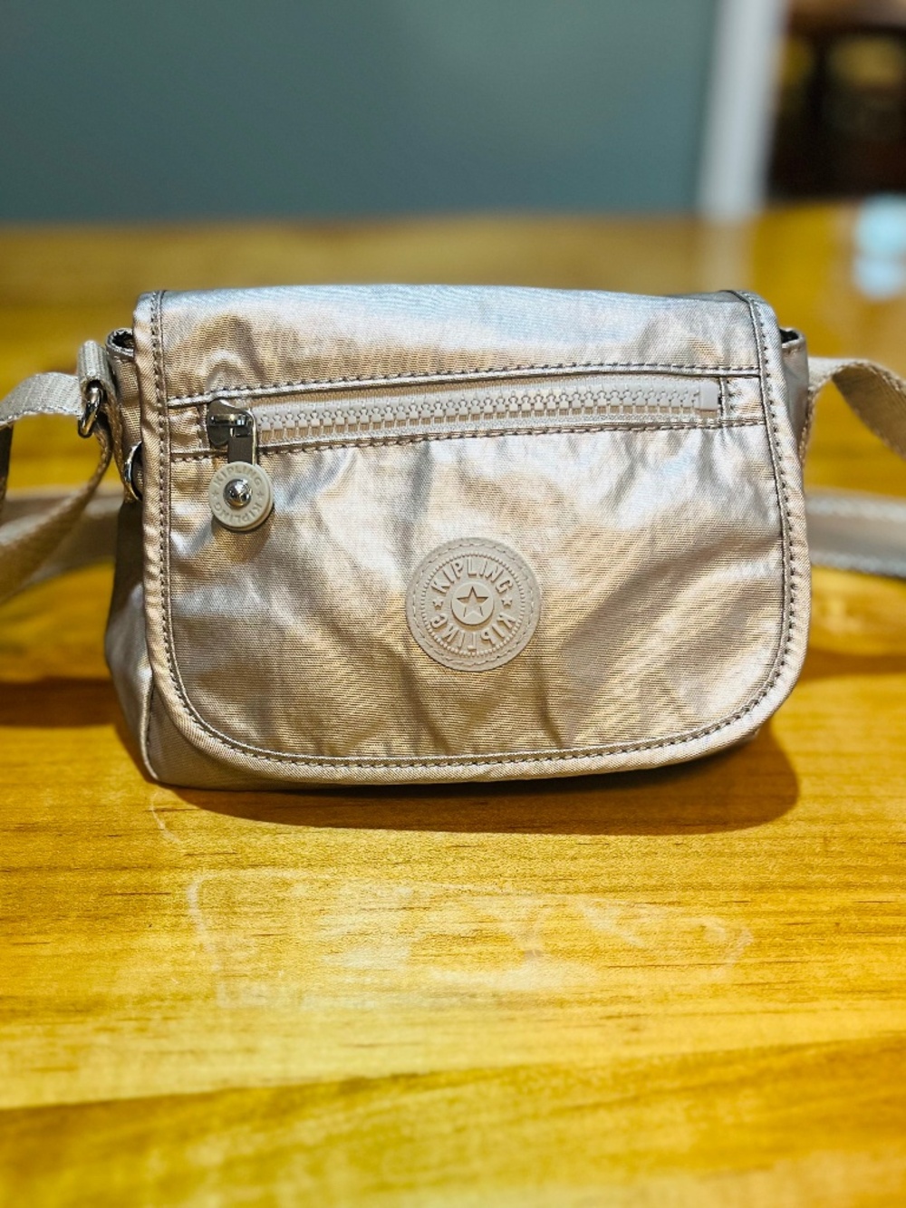 Kipling Sabian Metallic Crossbody Mini Bag